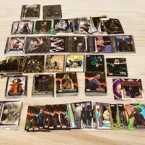Lot of 200+ Tops Star Wars Trading Cards - Multiple Refractors & Holo Cards